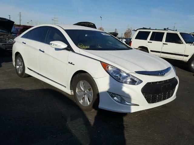 KMHEC4A41FA138652 - 2015 HYUNDAI SONATA HYB WHITE photo 1