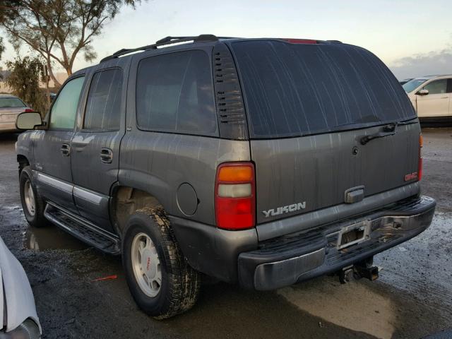 1GKEK13T62R286242 - 2002 GMC YUKON CHARCOAL photo 3