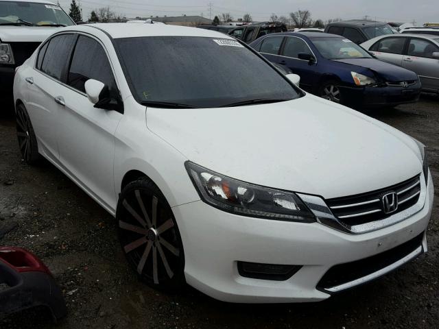 1HGCR2F59EA059875 - 2014 HONDA ACCORD SPO WHITE photo 1