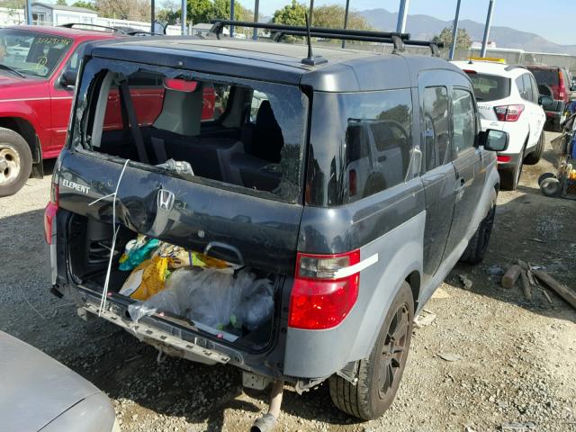 5J6YH28635L017441 - 2005 HONDA ELEMENT EX BLACK photo 4