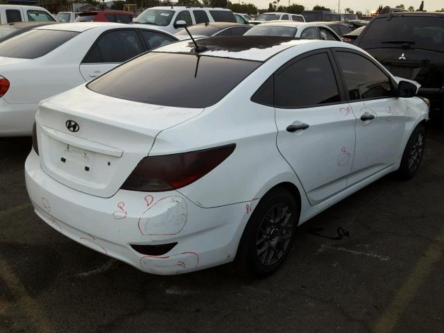 KMHCT4AE3DU543391 - 2013 HYUNDAI ACCENT GLS WHITE photo 4