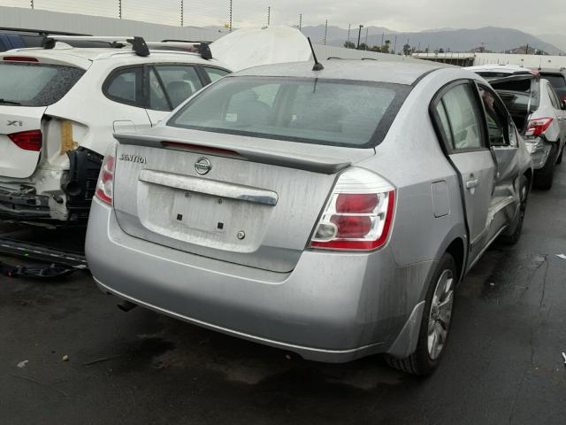 3N1AB6AP2CL715854 - 2012 NISSAN SENTRA 2.0 GRAY photo 4