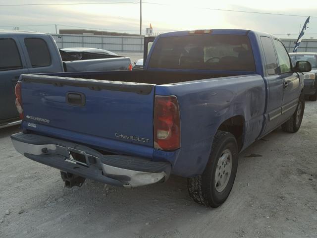 2GCEC19T331201352 - 2003 CHEVROLET SILVERADO BLUE photo 4