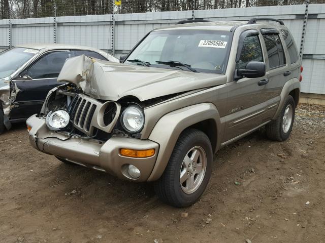 1J4GL58K13W672895 - 2003 JEEP LIBERTY LI TAN photo 2