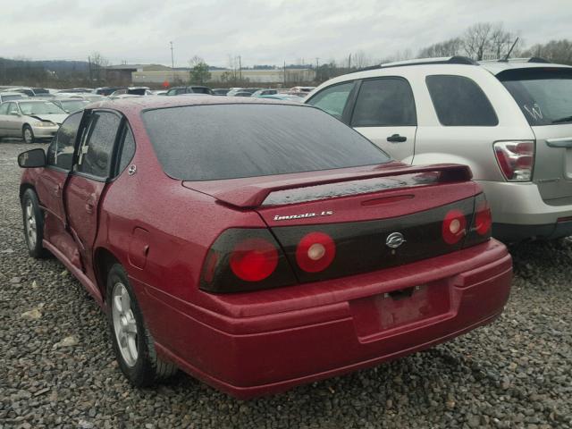 2G1WH52K859324527 - 2005 CHEVROLET IMPALA LS RED photo 3