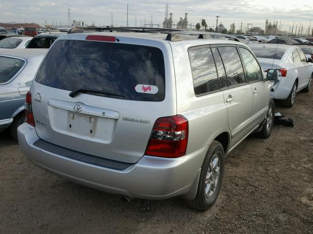 JTEEP21A770231438 - 2007 TOYOTA HIGHLANDER SILVER photo 4