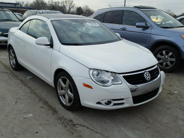 WVWDA71F27V001478 - 2007 VOLKSWAGEN EOS 2.0T S WHITE photo 1