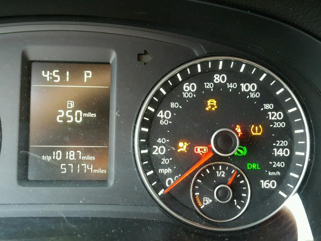 1VWAP7A38CC033183 - 2012 VOLKSWAGEN PASSAT S Azul foto 8