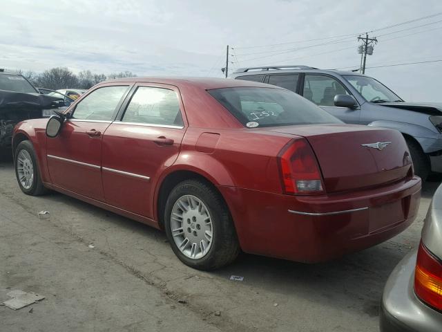 2C3KA43R47H616334 - 2007 CHRYSLER 300 RED photo 3