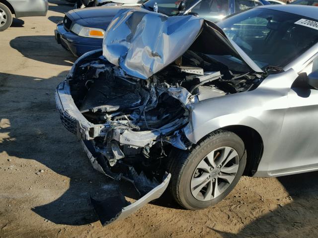 1HGCR2F33DA108808 - 2013 HONDA ACCORD LX SILVER photo 9