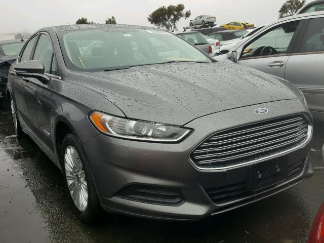 3FA6P0LU2DR297272 - 2013 FORD FUSION SE GRAY photo 1