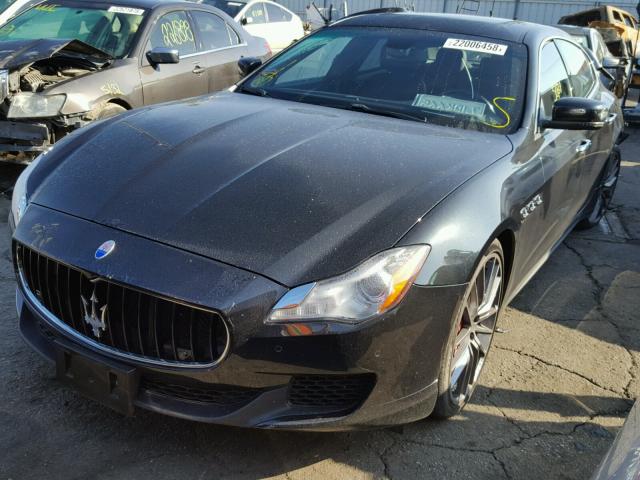 ZAM56PPA6E1086309 - 2014 MASERATI QUATTROPOR BLACK photo 2