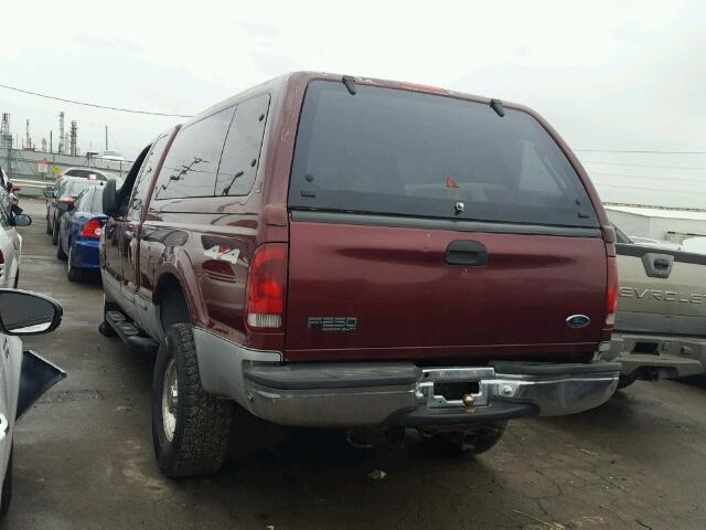 1FTNX21FXXED07818 - 1999 FORD F250 SUPER RED photo 3