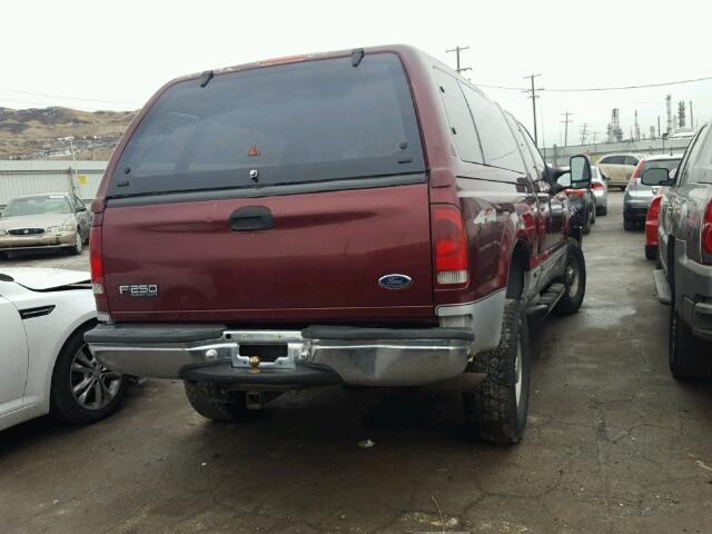 1FTNX21FXXED07818 - 1999 FORD F250 SUPER RED photo 4