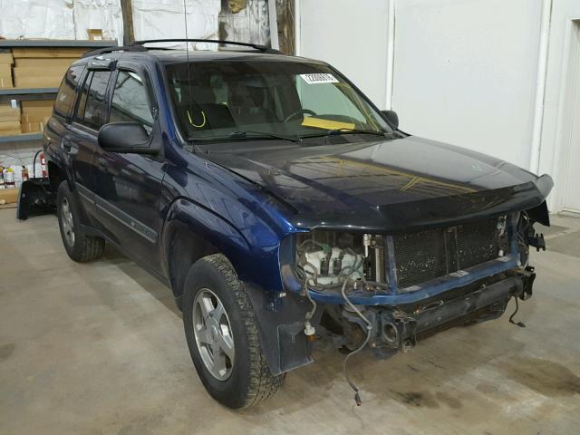 1GNDT13S922134175 - 2002 CHEVROLET TRAILBLAZE BLUE photo 1