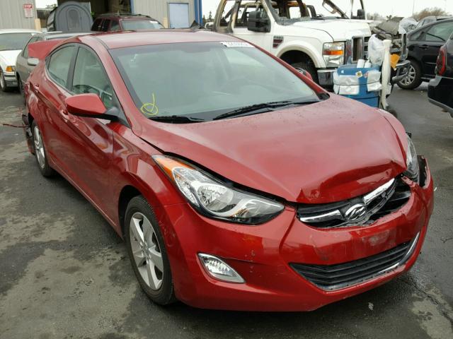 KMHDH4AE5CU305790 - 2012 HYUNDAI ELANTRA GL RED photo 1