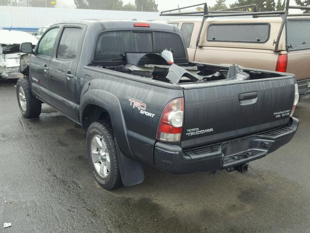 3TMJU62N69M077874 - 2009 TOYOTA TACOMA DOU BLACK photo 3