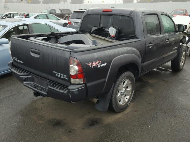 3TMJU62N69M077874 - 2009 TOYOTA TACOMA DOU BLACK photo 4