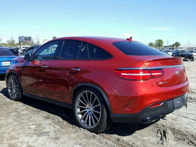 4JGED6EB7JA090956 - 2018 MERCEDES-BENZ GLE COUPE RED photo 3