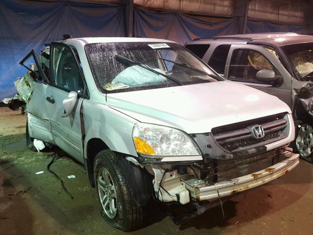 2HKYF18684H581188 - 2004 HONDA PILOT EXL SILVER photo 1