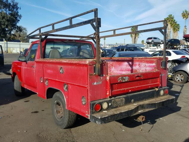 2FTEF15N9TCA36295 - 1996 FORD F150 RED photo 3