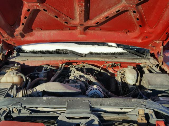 1GCHK29U84E204102 - 2004 CHEVROLET SILVERADO RED photo 7