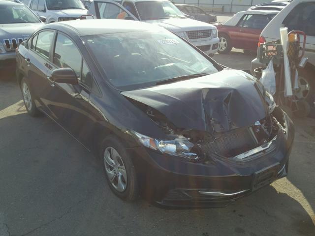 19XFB2F54EE266719 - 2014 HONDA CIVIC LX BLACK photo 1