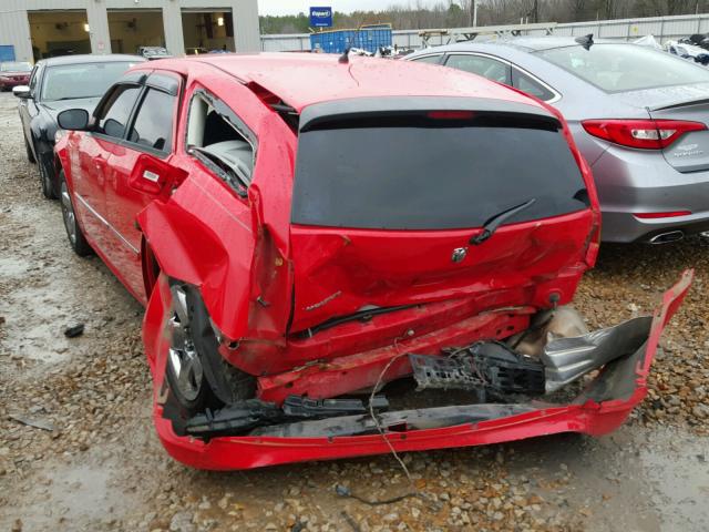 2D4FV47T38H177882 - 2008 DODGE MAGNUM RED photo 3