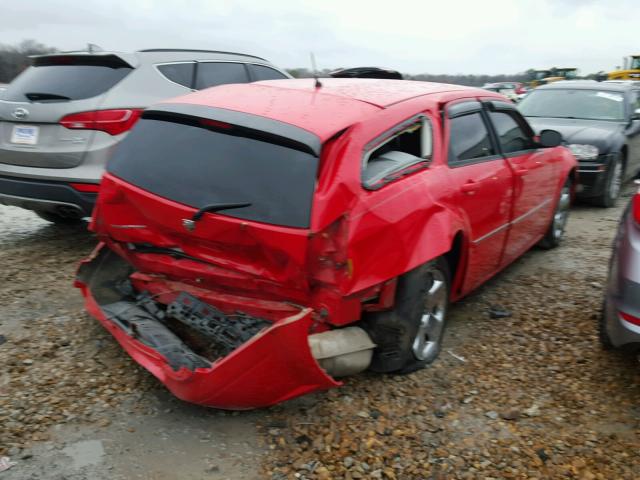 2D4FV47T38H177882 - 2008 DODGE MAGNUM RED photo 4