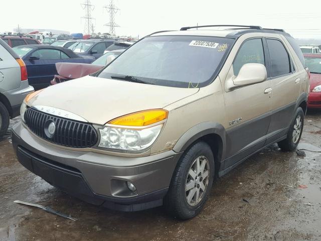 3G5DB03E72S551080 - 2002 BUICK RENDEZVOUS GOLD photo 2
