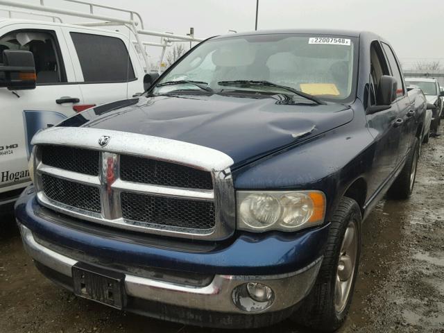 1D7HA18N23S209132 - 2003 DODGE RAM 1500 S BLUE photo 2