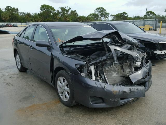 4T1BF3EK3BU146614 - 2011 TOYOTA CAMRY BASE GRAY photo 1