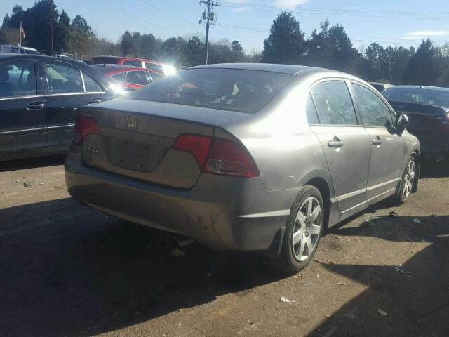 1HGFA16546L133787 - 2006 HONDA CIVIC LX BROWN photo 4