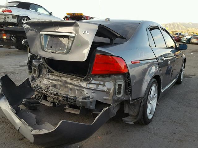 19UUA66295A017599 - 2005 ACURA TL GRAY photo 4