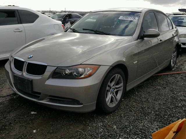 WBAVA37578NL47021 - 2008 BMW 328 I GOLD photo 2