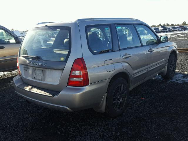 JF1SG69655H740558 - 2005 SUBARU FORESTER 2 SILVER photo 4