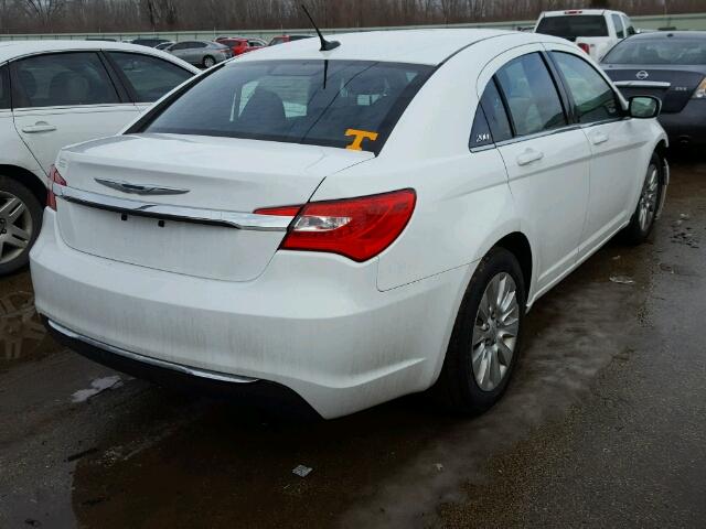 1C3CCBAB9CN272316 - 2012 CHRYSLER 200 LX WHITE photo 4