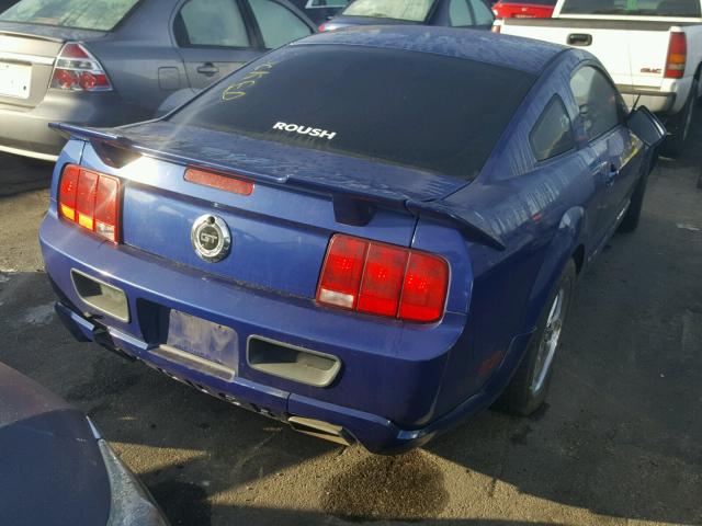 1ZVFT82H255142571 - 2005 FORD MUSTANG GT BLUE photo 4