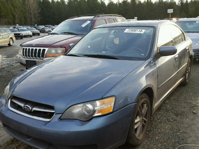 4S3BL616657215676 - 2005 SUBARU LEGACY 2.5 BLUE photo 2