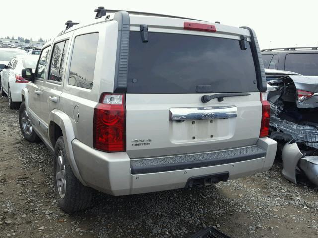 1J8HG58N67C672240 - 2007 JEEP COMMANDER ოქროსფერი ფოტო 3