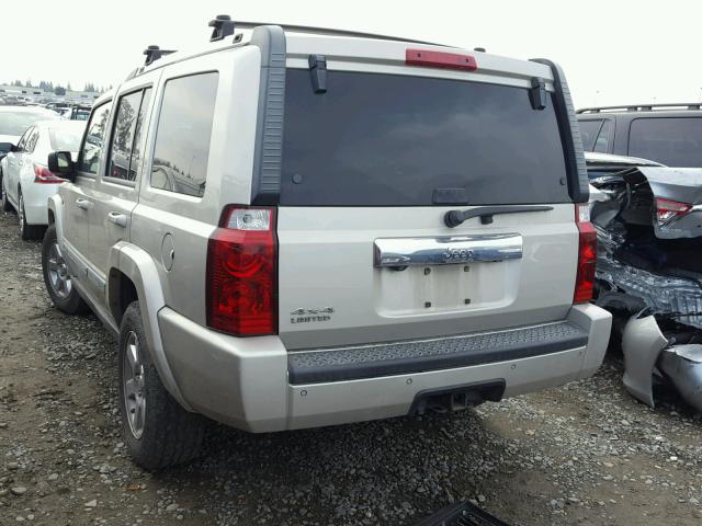 1J8HG58N67C672240 - 2007 JEEP COMMANDER GOLD photo 3