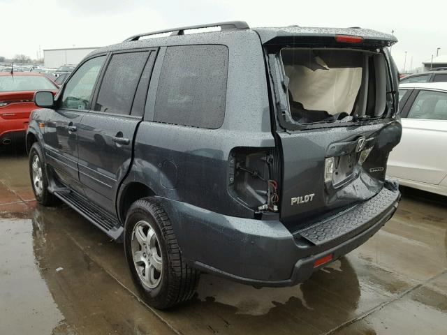 2HKYF18686H518336 - 2006 HONDA PILOT EX GRAY photo 3