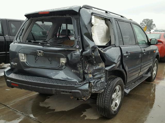 2HKYF18686H518336 - 2006 HONDA PILOT EX GRAY photo 4