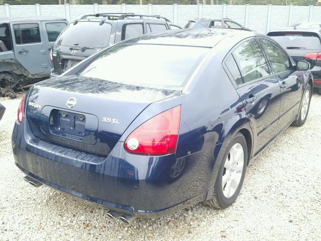 1N4BA41E07C861863 - 2007 NISSAN MAXIMA SE BLUE photo 4