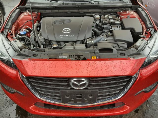 3MZBN1L72HM123961 - 2017 MAZDA 3 TOURING RED photo 7