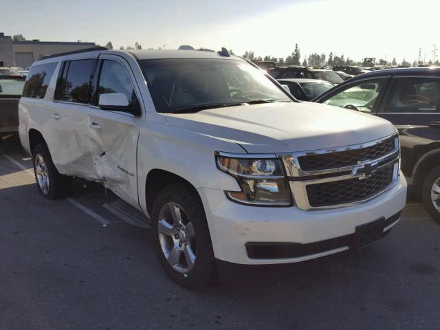 1GNSKJKC1FR716370 - 2015 CHEVROLET SUBURBAN K WHITE photo 1