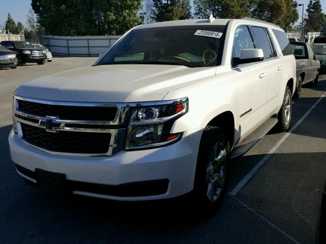 1GNSKJKC1FR716370 - 2015 CHEVROLET SUBURBAN K WHITE photo 2