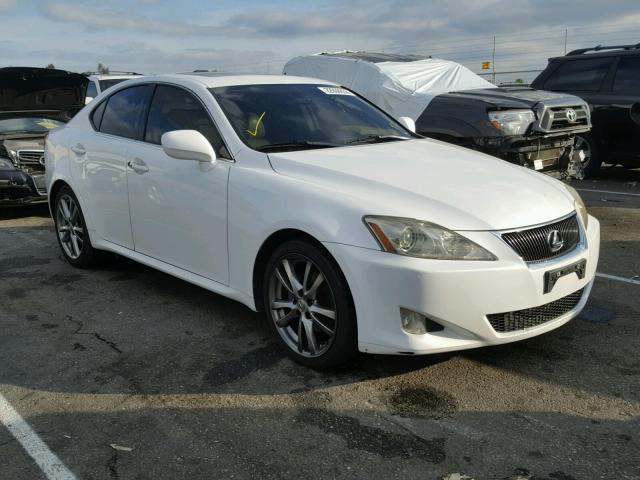 JTHBK262X85078449 - 2008 LEXUS IS 250 WHITE photo 1