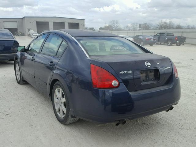 1N4BA41E04C909650 - 2004 NISSAN MAXIMA SE BLUE photo 3