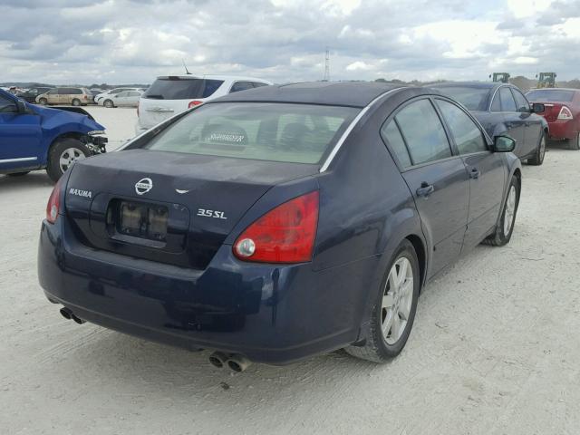 1N4BA41E04C909650 - 2004 NISSAN MAXIMA SE BLUE photo 4